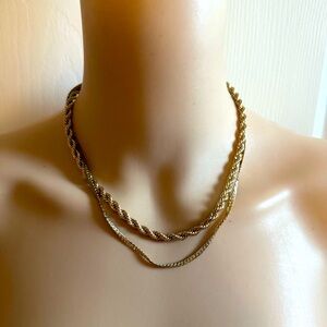 H&M Gold-Tone Twisted Necklace